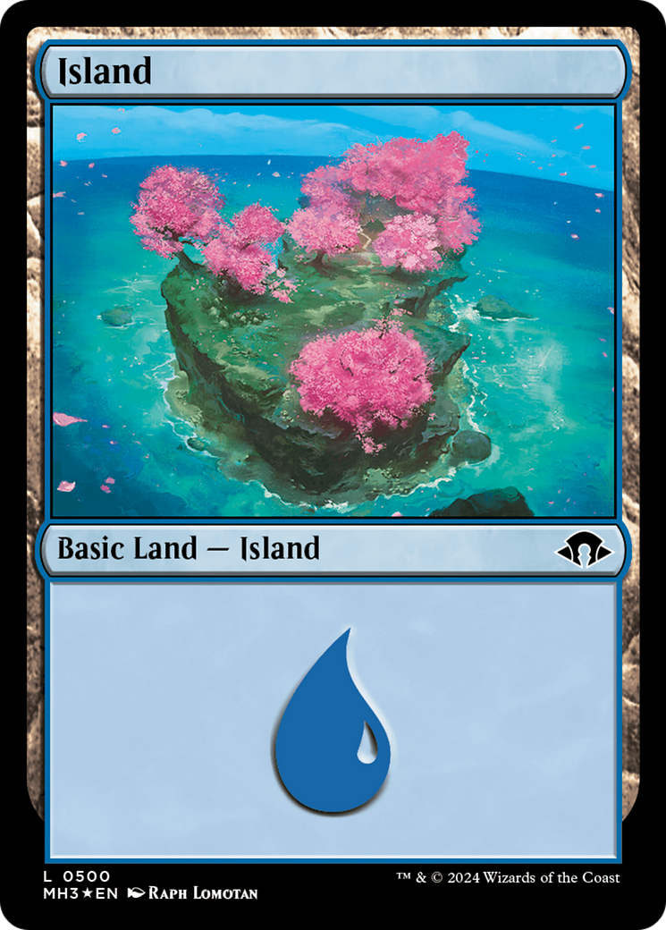 Island (0500) (Ripple Foil) [Modern Horizons 3] | Black Swamp Games