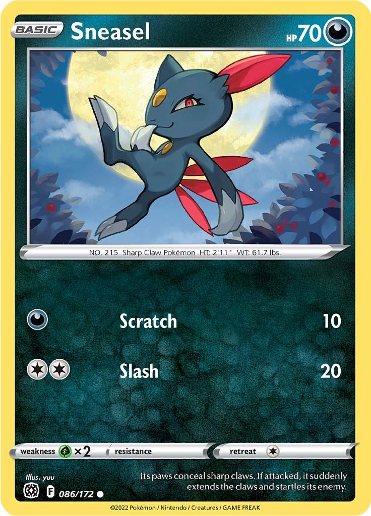 Sneasel (086/172) [Sword & Shield: Brilliant Stars] | Black Swamp Games