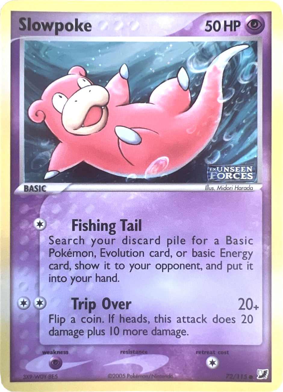 Slowpoke (72/115) (Stamped) [EX: Unseen Forces] | Black Swamp Games