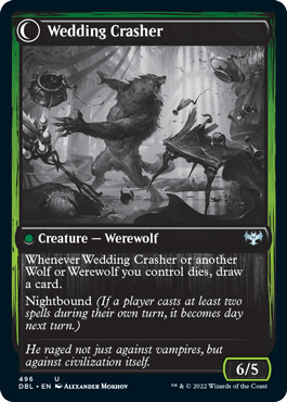 Wolfkin Outcast // Wedding Crasher [Innistrad: Double Feature] | Black Swamp Games