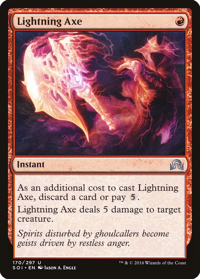 Lightning Axe [Shadows over Innistrad] | Black Swamp Games