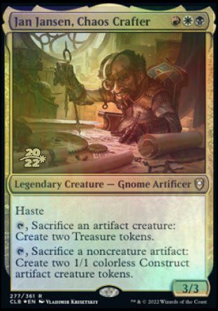 Jan Jansen, Chaos Crafter [Commander Legends: Battle for Baldur's Gate Prerelease Promos] | Black Swamp Games