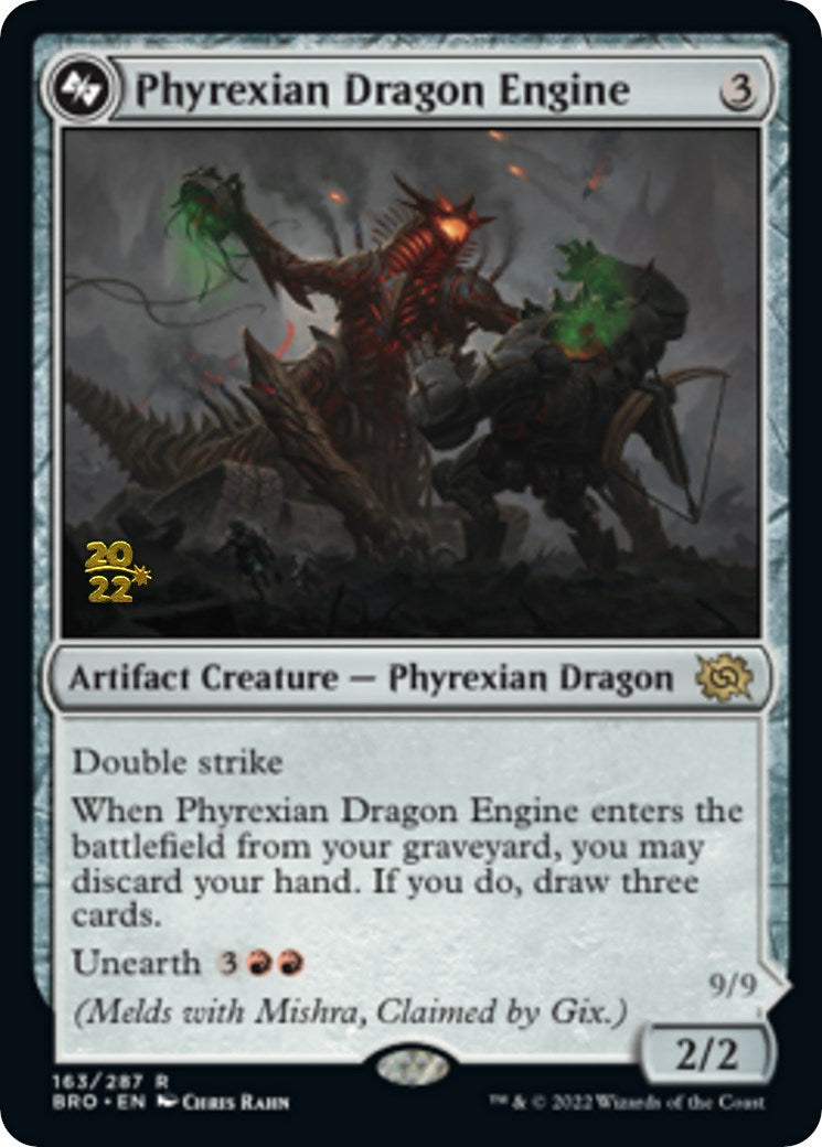 Phyrexian Dragon Engine [The Brothers' War Prerelease Promos] | Black Swamp Games