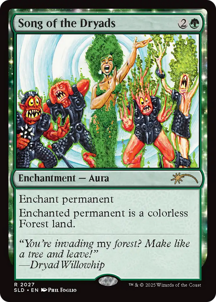 Song of the Dryads (2027) (Rainbow Foil) [Secret Lair Drop Series] | Black Swamp Games