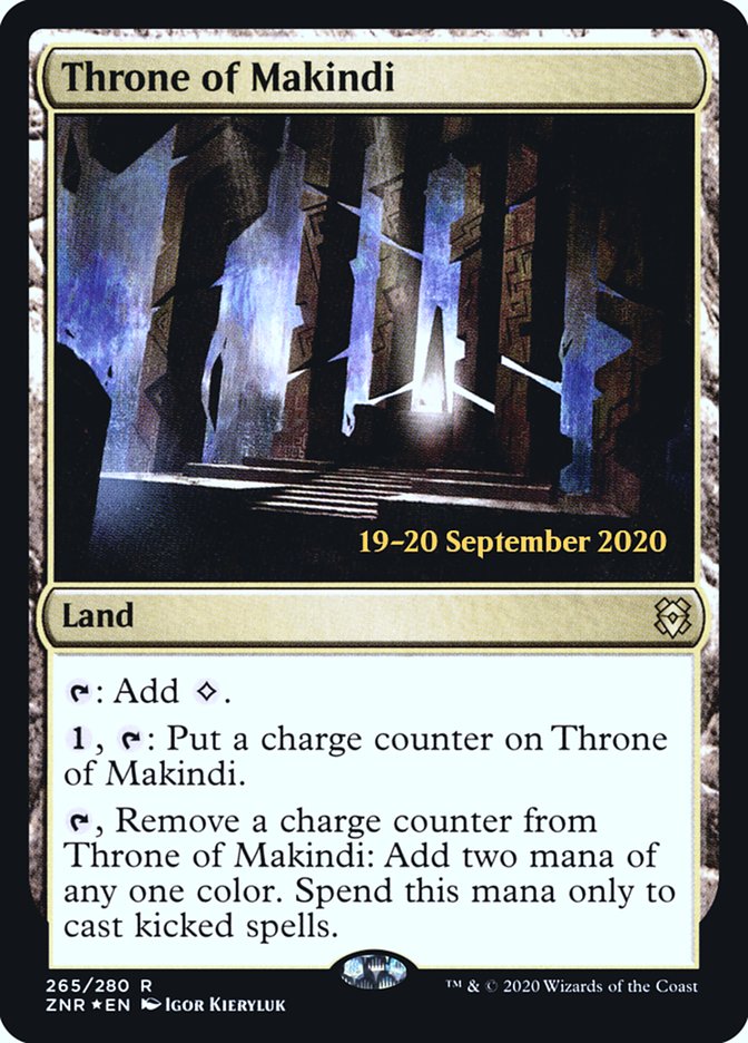 Throne of Makindi [Zendikar Rising Prerelease Promos] | Black Swamp Games