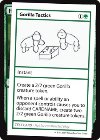 Gorilla Tactics (2021 Edition) [Mystery Booster Playtest Cards] | Black Swamp Games