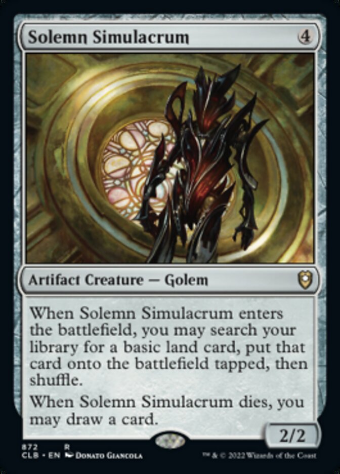 Solemn Simulacrum [Commander Legends: Battle for Baldur's Gate] | Black Swamp Games