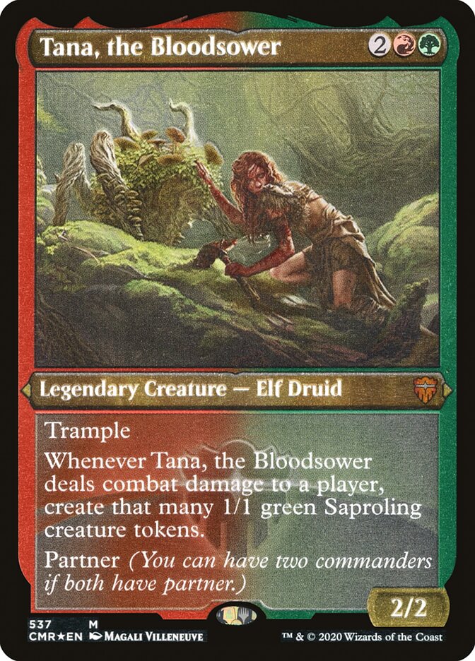 Tana, the Bloodsower (Etched) [Commander Legends] | Black Swamp Games