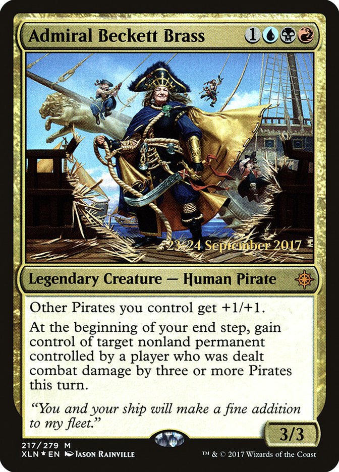 Admiral Beckett Brass [Ixalan Prerelease Promos] | Black Swamp Games