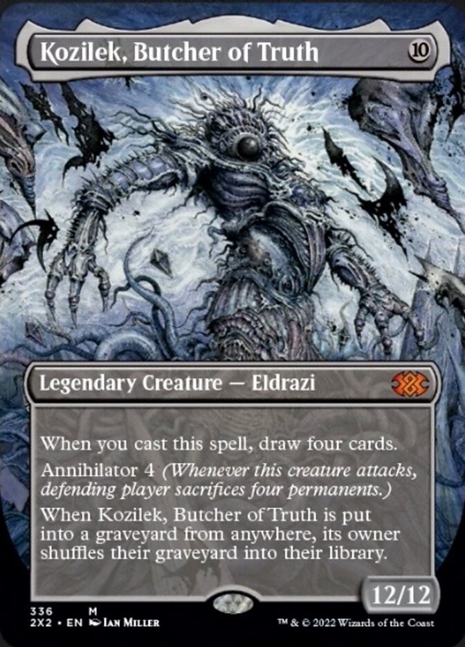 Kozilek, Butcher of Truth (Borderless Alternate Art) [Double Masters 2022] | Black Swamp Games