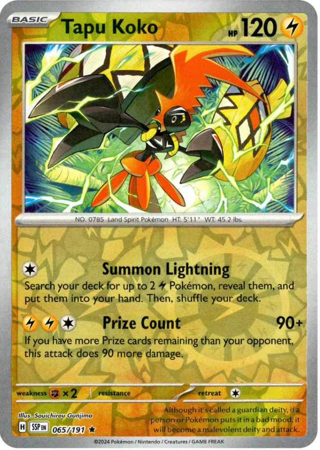 Tapu Koko (065/191) [Scarlet & Violet: Surging Sparks] | Black Swamp Games