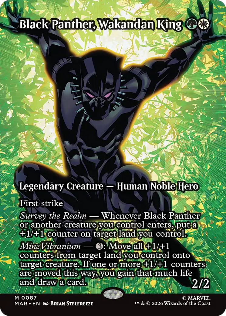 Black Panther, Wakandan King (Borderless) [Marvel Universe: Eternal-Legal] | Black Swamp Games