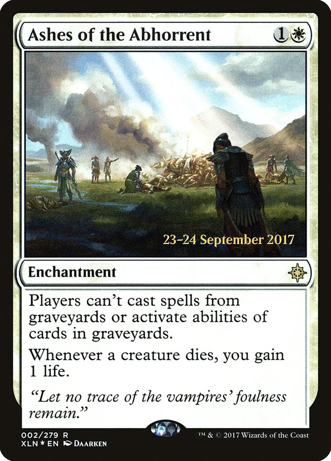 Ashes of the Abhorrent [Ixalan Prerelease Promos] | Black Swamp Games