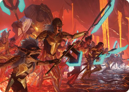 Roar of Resistance Art Card [Phyrexia: All Will Be One Art Series] | Black Swamp Games