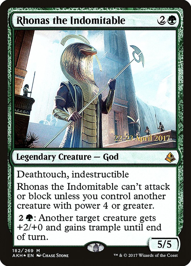 Rhonas the Indomitable [Amonkhet Prerelease Promos] | Black Swamp Games
