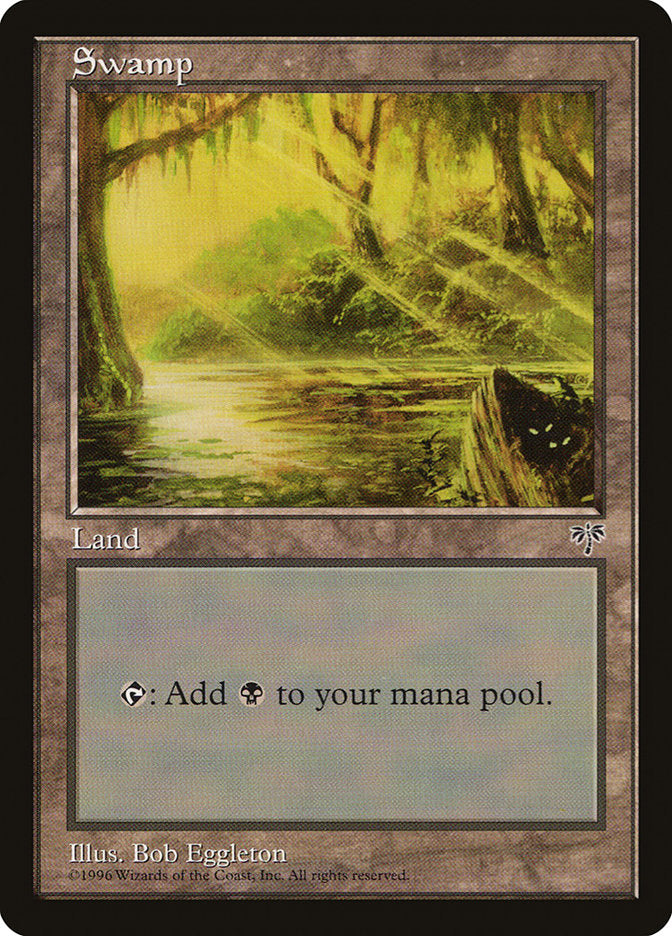 Swamp (Two Sets of Eyes Bottom Right) [Mirage] | Black Swamp Games