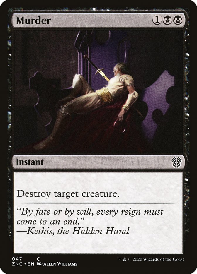Murder [Zendikar Rising Commander] | Black Swamp Games