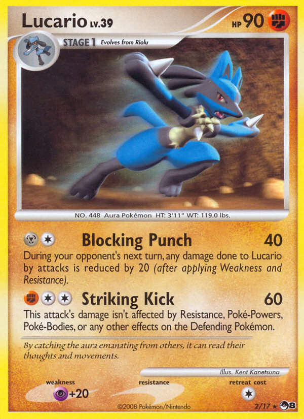 Lucario (2/17) [POP Series 8] | Black Swamp Games
