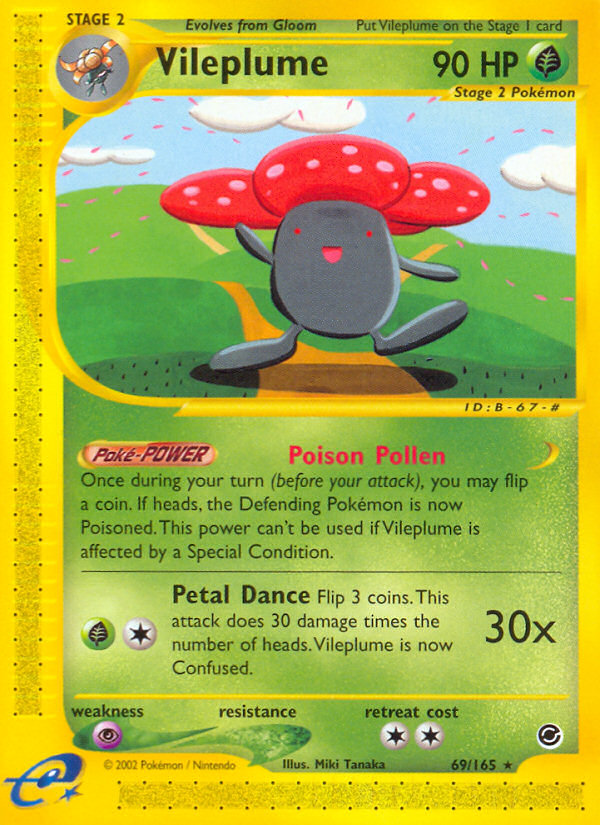 Vileplume (69/165) [Expedition: Base Set] | Black Swamp Games