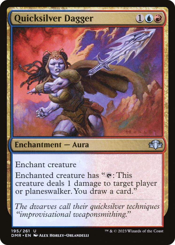 Quicksilver Dagger [Dominaria Remastered] | Black Swamp Games
