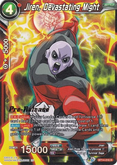 Jiren, Devastating Might (BT14-016) [Cross Spirits Prerelease Promos] | Black Swamp Games