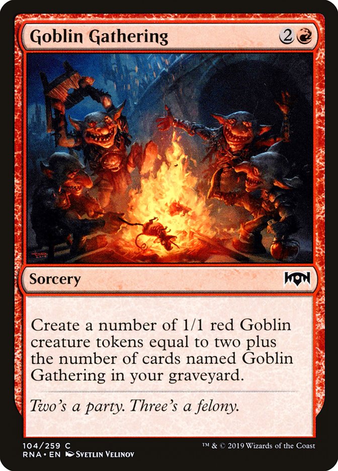 Goblin Gathering [Ravnica Allegiance] | Black Swamp Games