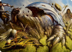 Bulette Art Card (Gold-Stamped Signature) [Dungeons & Dragons: Adventures in the Forgotten Realms Art Series] | Black Swamp Games