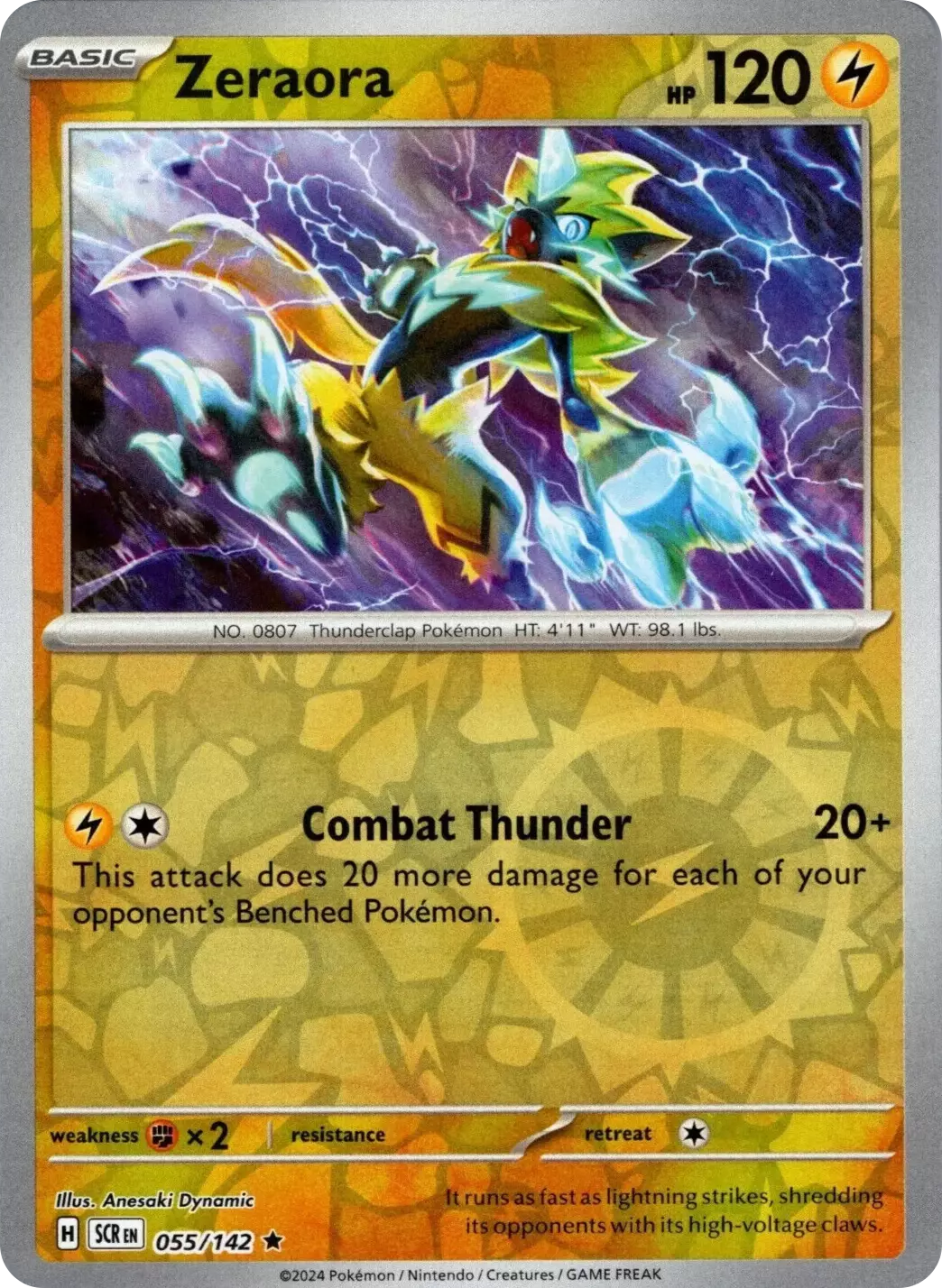 Zeraora (055/142) [Scarlet & Violet: Stellar Crown] | Black Swamp Games