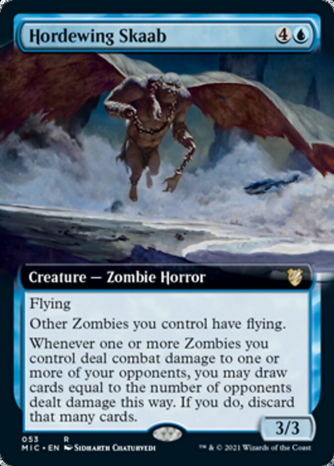 Hordewing Skaab (Extended Art) [Innistrad: Midnight Hunt Commander] | Black Swamp Games