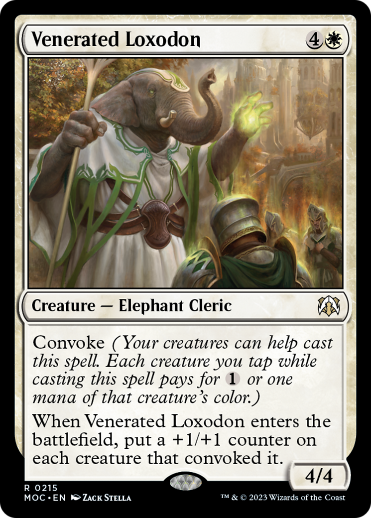 Venerated Loxodon [March of the Machine Commander] | Black Swamp Games