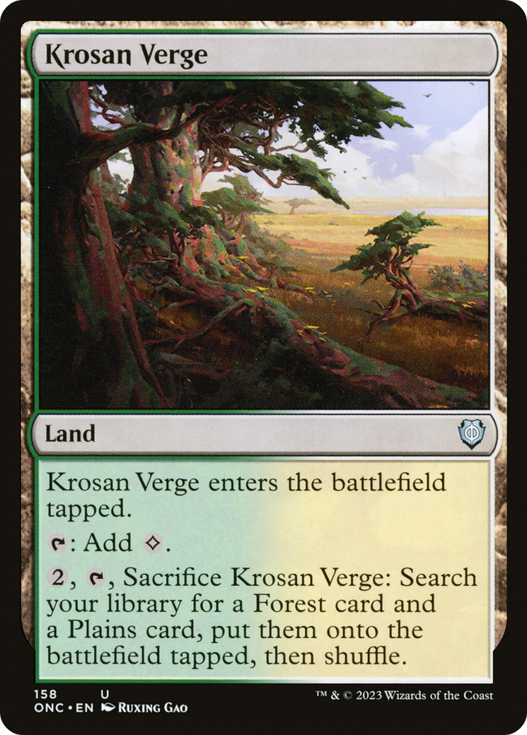 Krosan Verge [Phyrexia: All Will Be One Commander] | Black Swamp Games