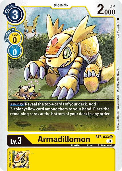 Armadillomon [BT8-033] [New Awakening] | Black Swamp Games