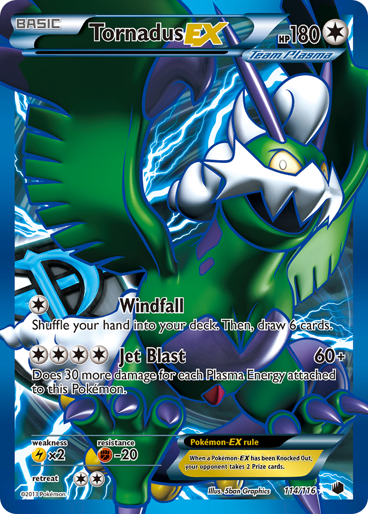 Tornadus EX (114/116) [Black & White: Plasma Freeze] | Black Swamp Games