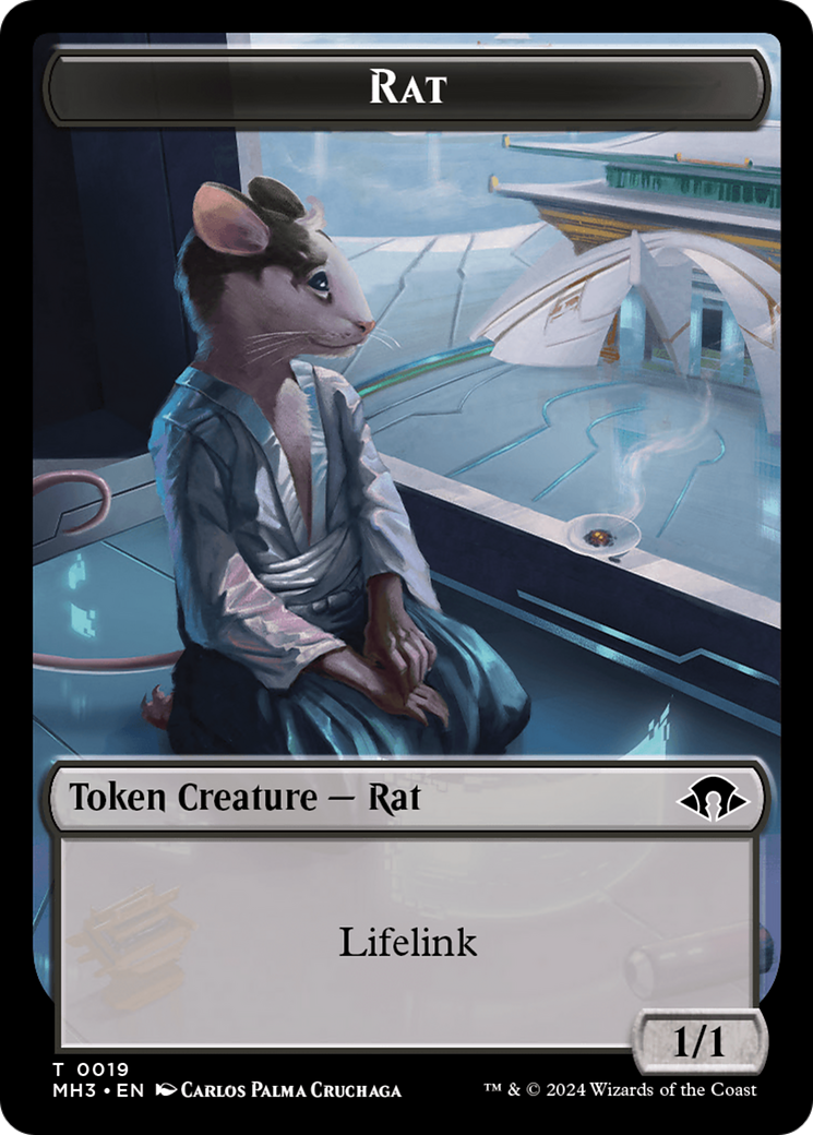 Rat Token [Modern Horizons 3 Tokens] | Black Swamp Games