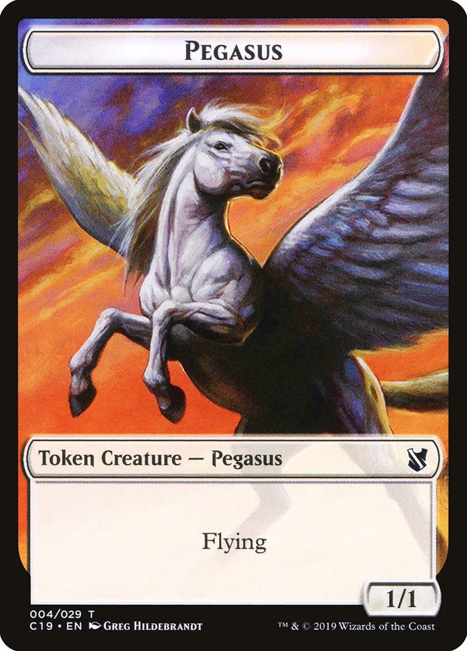 Pegasus Token [Commander 2019 Tokens] | Black Swamp Games