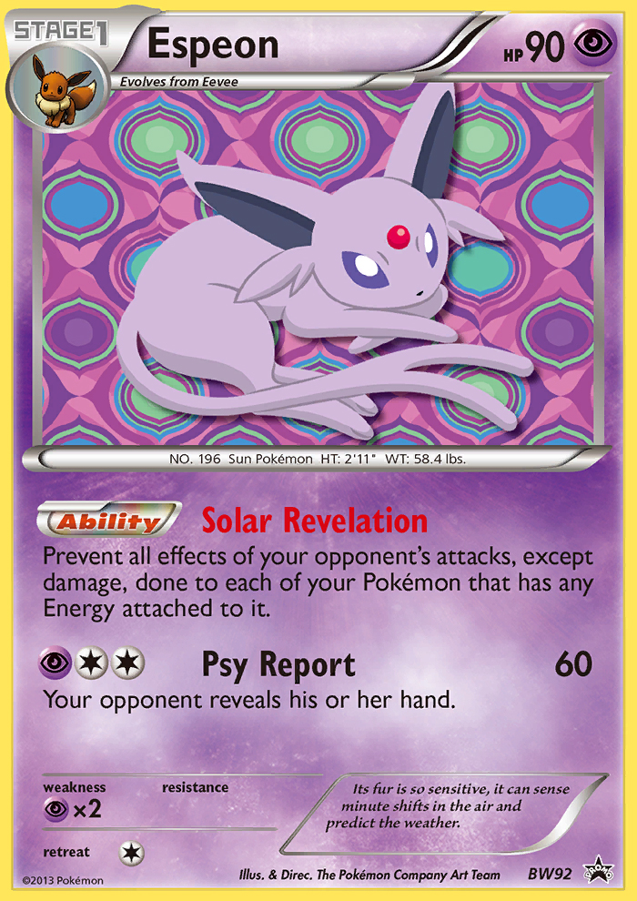Espeon (BW92) [Black & White: Black Star Promos] | Black Swamp Games