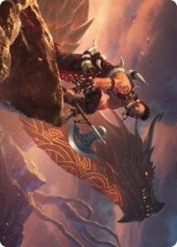 Dragonkin Berserker Art Card [Kaldheim Art Series] | Black Swamp Games