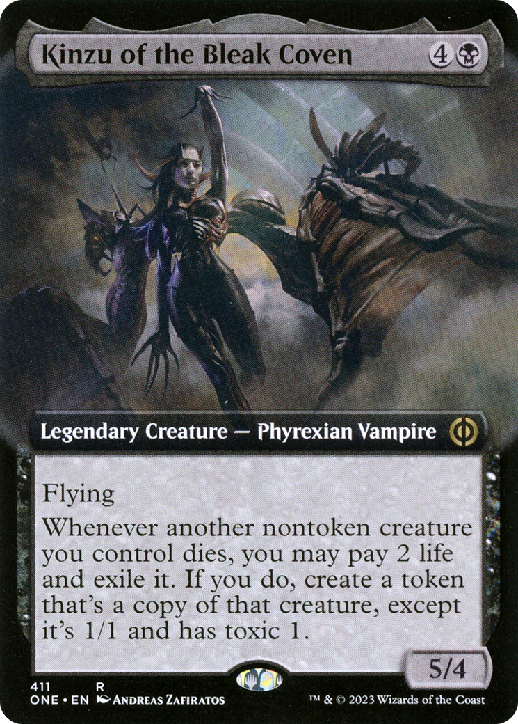 Kinzu of the Bleak Coven (Extended Art) [Phyrexia: All Will Be One] | Black Swamp Games