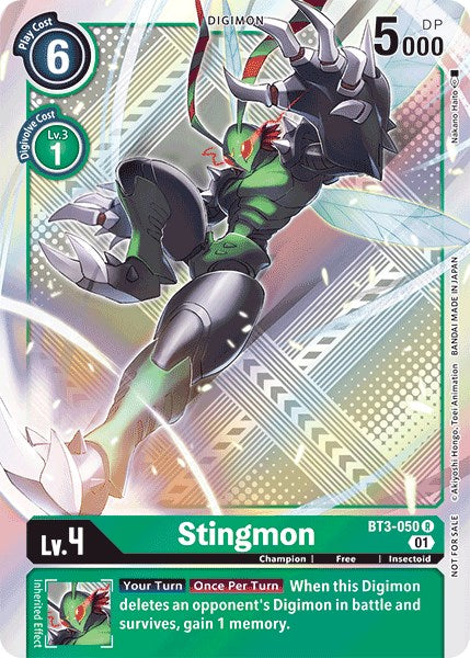 Stingmon [BT3-050] (Official Tournament Pack Vol.4) [Release Special Booster Promos] | Black Swamp Games