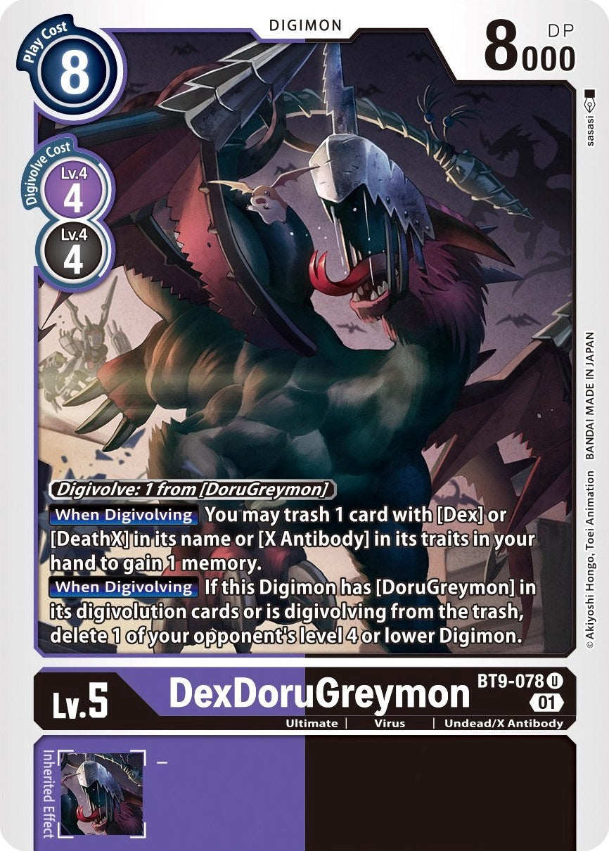 DexDoruGreymon [BT9-078] [X Record] | Black Swamp Games