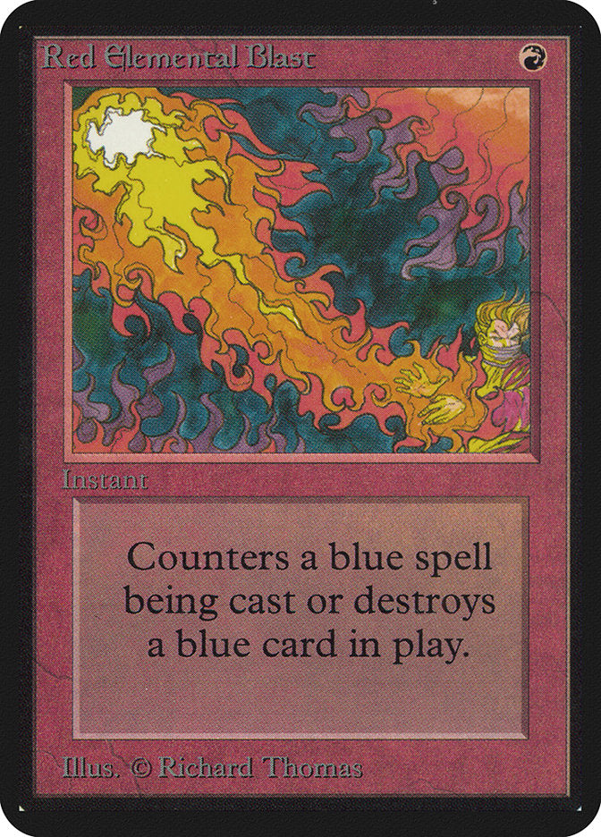 Red Elemental Blast [Alpha Edition] | Black Swamp Games