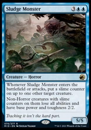 Sludge Monster (Promo Pack) [Innistrad: Midnight Hunt Promos] | Black Swamp Games