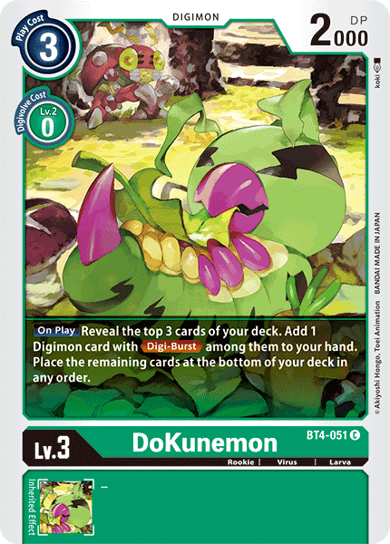 DoKunemon [BT4-051] [Great Legend] | Black Swamp Games