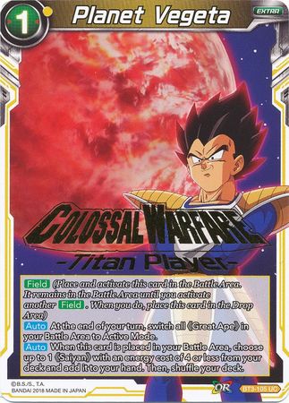 Planet Vegeta (Titan Player Stamped) (BT3-105) [Tournament Promotion Cards] | Black Swamp Games