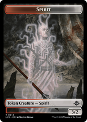 Vampire // Spirit Double-Sided Token [The Lost Caverns of Ixalan Tokens] | Black Swamp Games