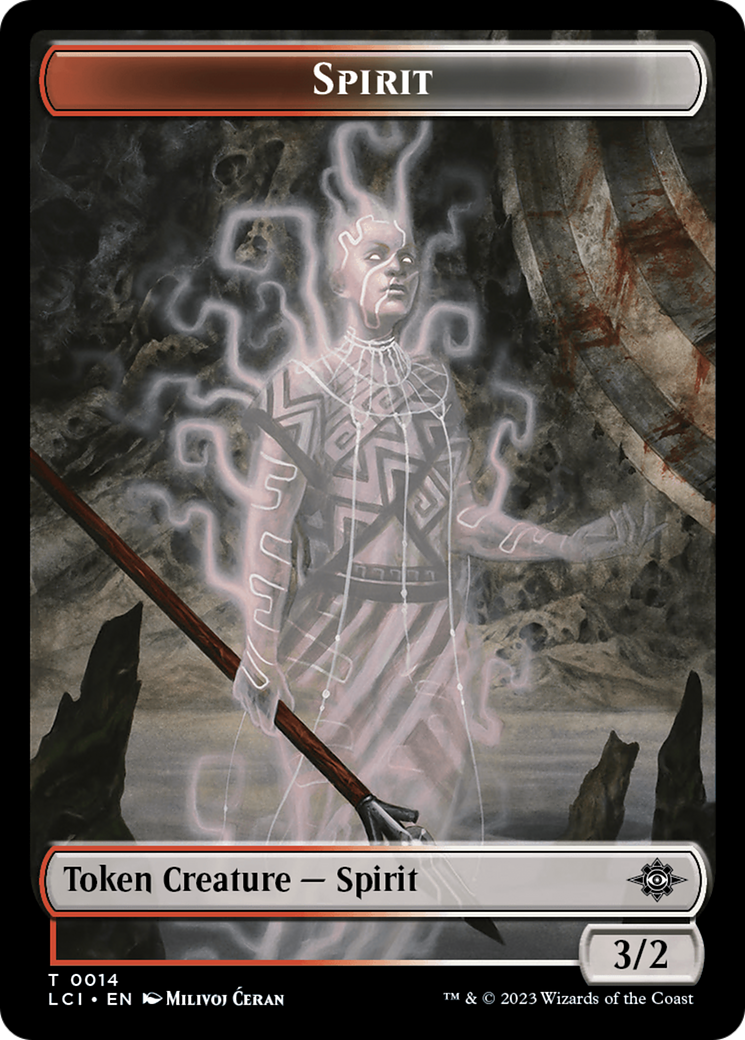 Spirit Token [The Lost Caverns of Ixalan Tokens] | Black Swamp Games