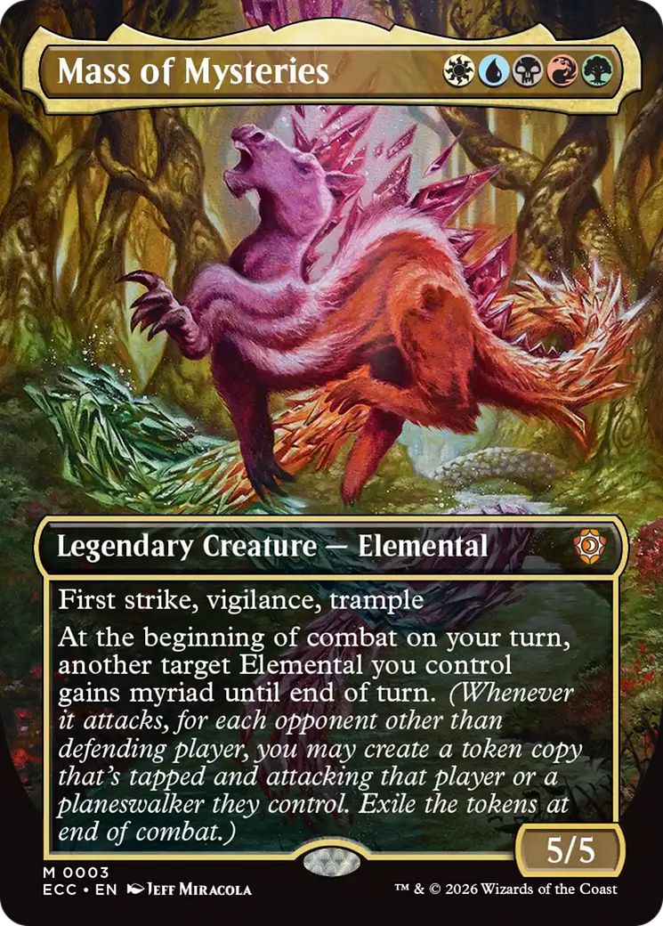 Mass of Mysteries (Borderless) [Lorwyn Eclipsed Commander] | Black Swamp Games