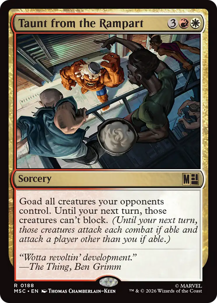 Taunt from the Rampart [Marvel Super Heroes Commander] | Black Swamp Games