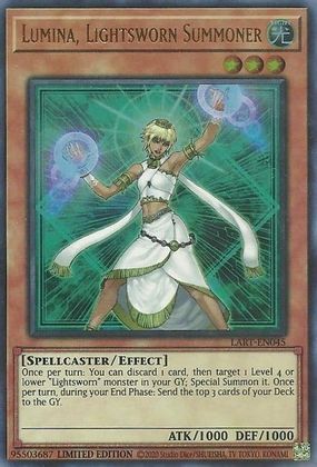 Lumina, Lightsworn Summoner [LART-EN045] Ultra Rare | Black Swamp Games