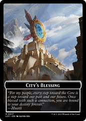 City's Blessing // Pirate (0005) Double-Sided Token [The Lost Caverns of Ixalan Commander Tokens] | Black Swamp Games